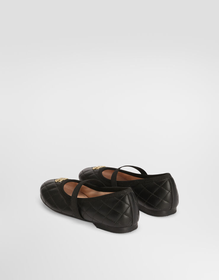 Dolce & Gabbana 芭蕾平底鞋 纳帕皮革 Black D11433A0988