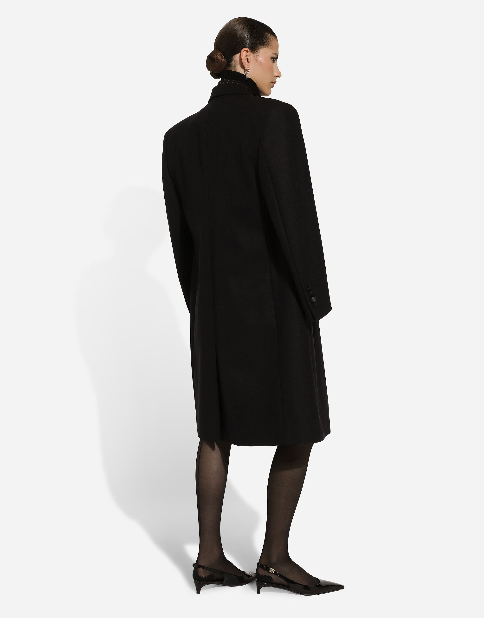 【関税&送料込】Dolce&Gabbana Wool Pinstripe Midi Skirt DOLCE GABBANA Vintage grey pinstripe wool blend blazer skirt