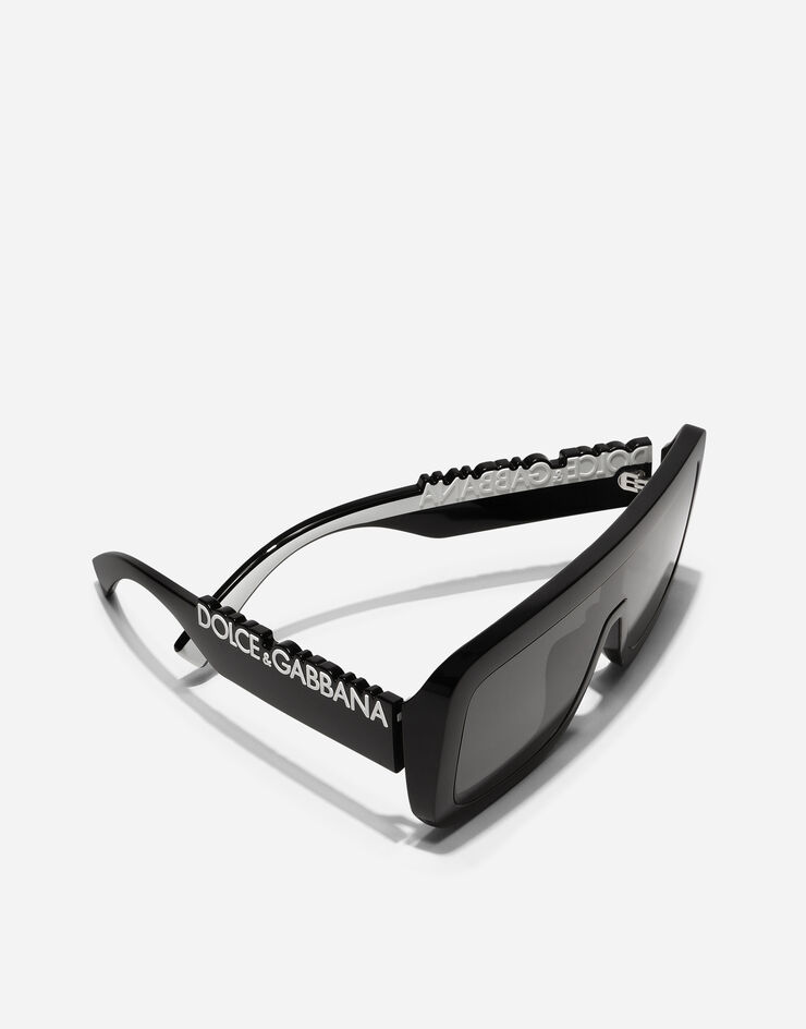Dolce & Gabbana DG Logo Sunglasses Black VG601FVN187