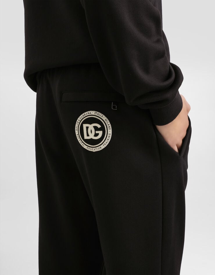 Dolce & Gabbana Jersey trousers with patch Dolce & Gabbana Jersey trousers with patch Black GVS2HZG7PZG