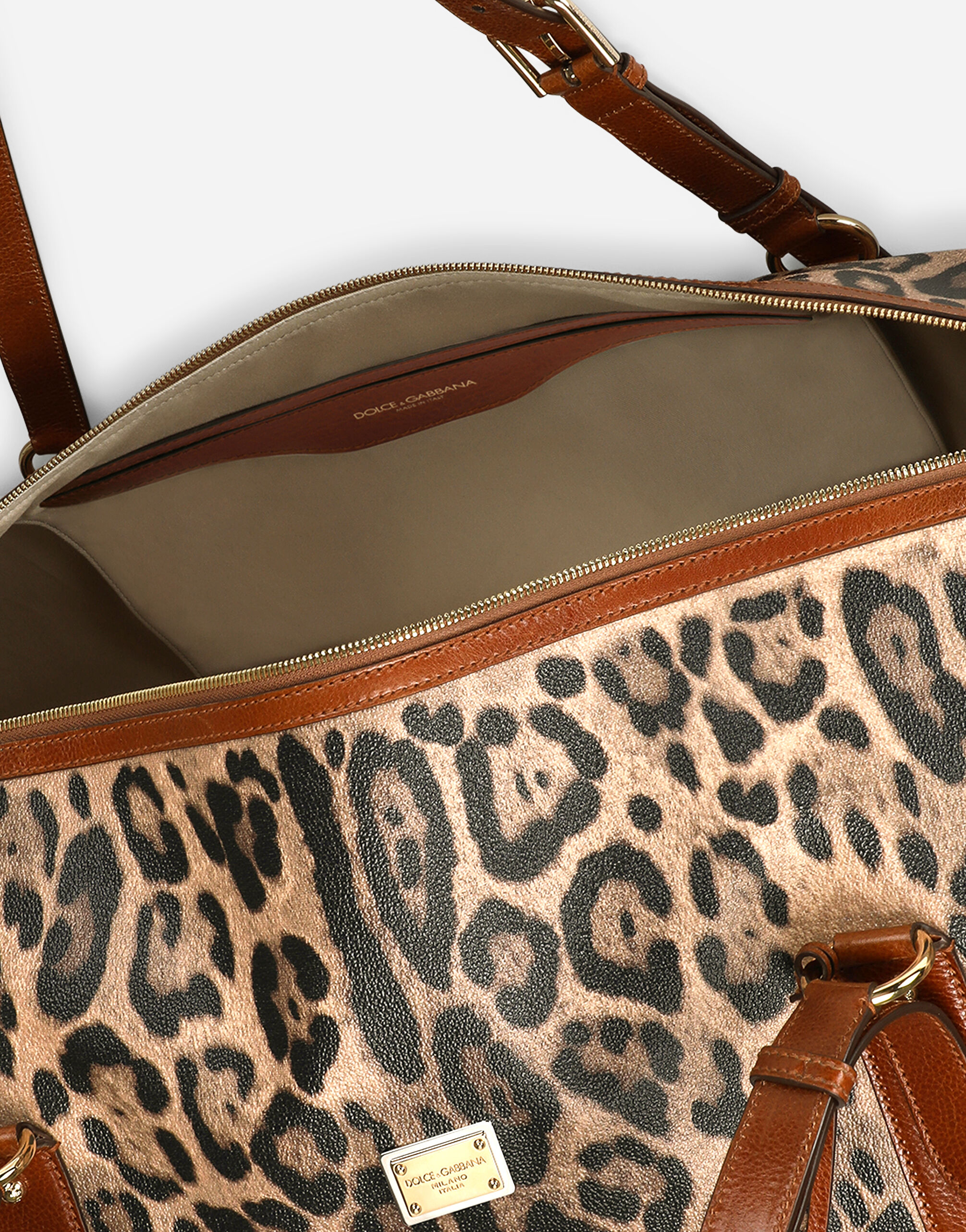 Leopard print large travel bag Crespo Leo Dolce Gabbana