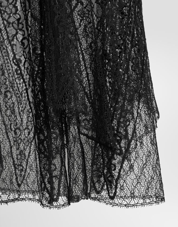 Dolce & Gabbana Chantilly lace slip dress Dolce & Gabbana Chantilly lace slip dress Black F613NTILMDP