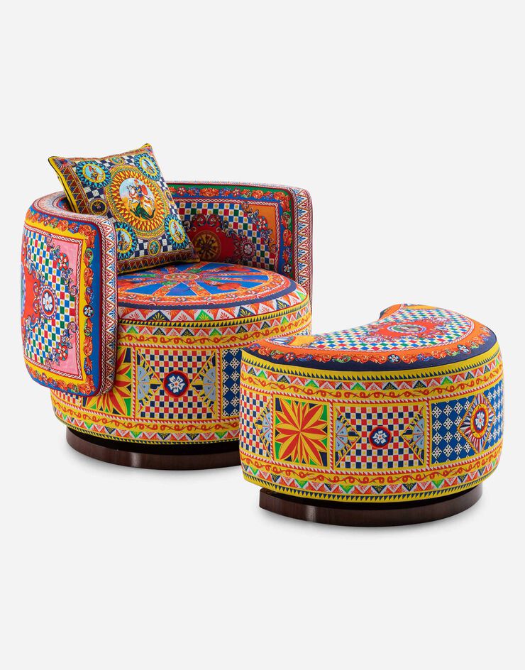 Dolce & Gabbana Planetario Margherita Armchair Multicolor TAE179TEAA1