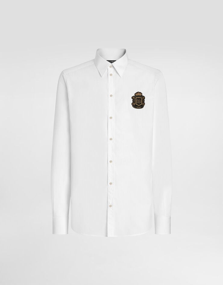 Dolce & Gabbana Camisa Martini de algodón Dolce & Gabbana Camisa Martini de algodón White G5ML1ZGK278