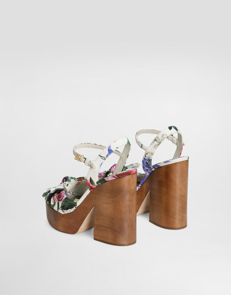 Dolce & Gabbana Jacquard platform sandals Print CZ0322A6P73