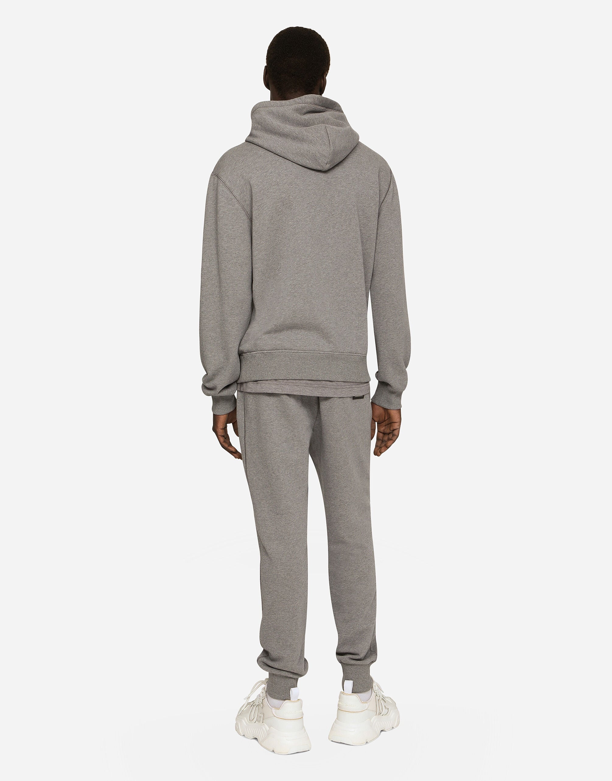 DOLCE&GABBANA ドルチェ＆ガッバーナ 14SS スウェットイージーパンツ G4H3HT/G7YF1 グレー 48 Greyのメンズ Jersey jogging pants with branded tag | Dolce&Gabbana®