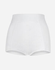 Dolce & Gabbana High-waisted shaper panties in jacquard and satin Print FTCJUTHS5NO