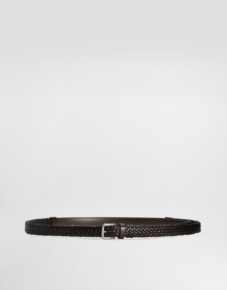 Dolce & Gabbana حزام من جلد عجل بني BC4924A9Q22