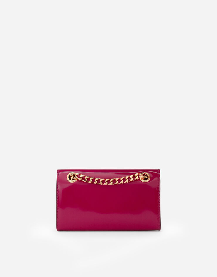 Dolce & Gabbana Polished calfskin 3.5 phone bag Fuchsia BI3152A1037