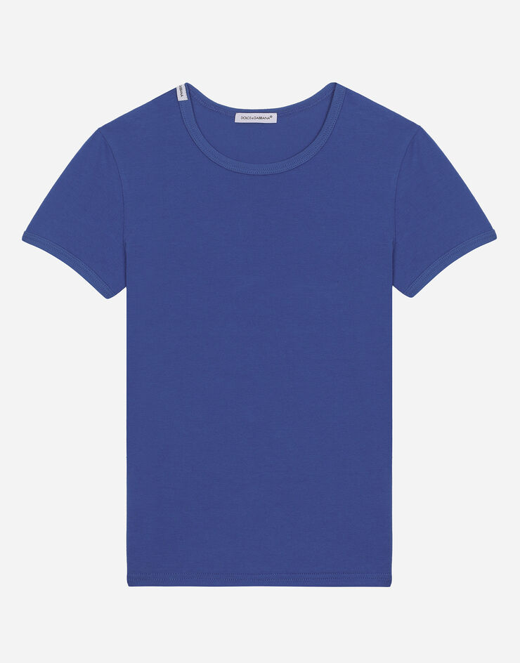 Dolce & Gabbana Bi-pack t-shirt manica corta in jersey Blu L4J703G7OCU