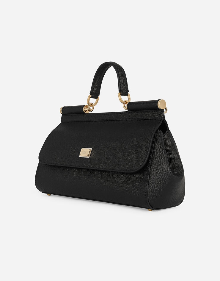 Dolce & Gabbana Удлиненная сумка Sicily с короткой ручкой черный BB7117A1001