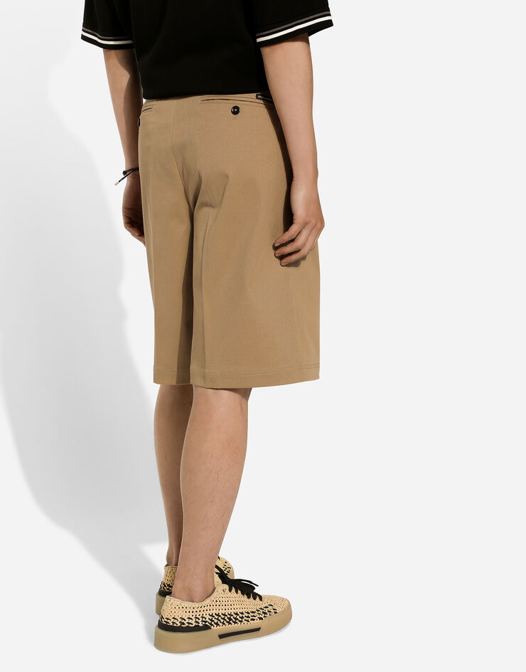 Dolce & Gabbana Bermudas en dril de algodón Beige GP07LTFUFJM