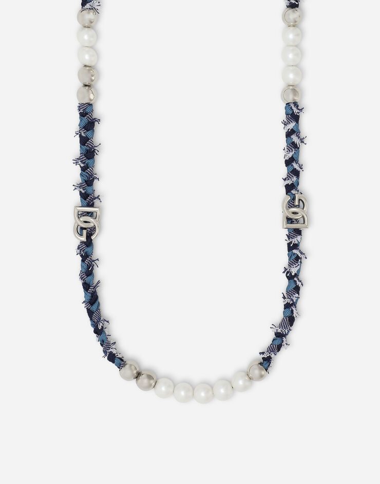 Dolce & Gabbana Geflochtene Halskette „Marina“ Blau WNQ1M1W1111