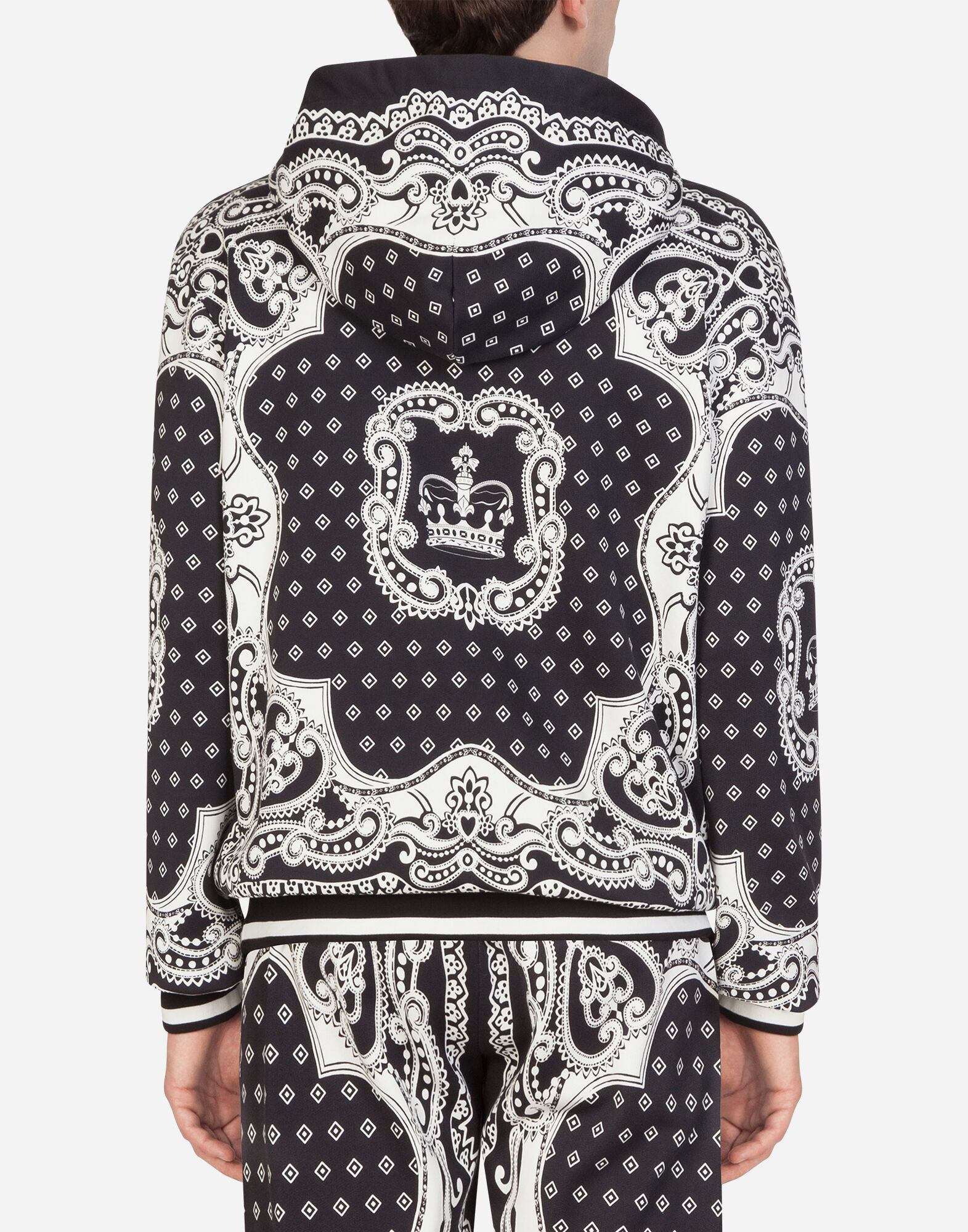 Bandana zip up hoodie sale