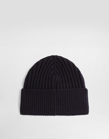 Dolce & Gabbana Rib-knit hat Blue GX55KZJDVLS