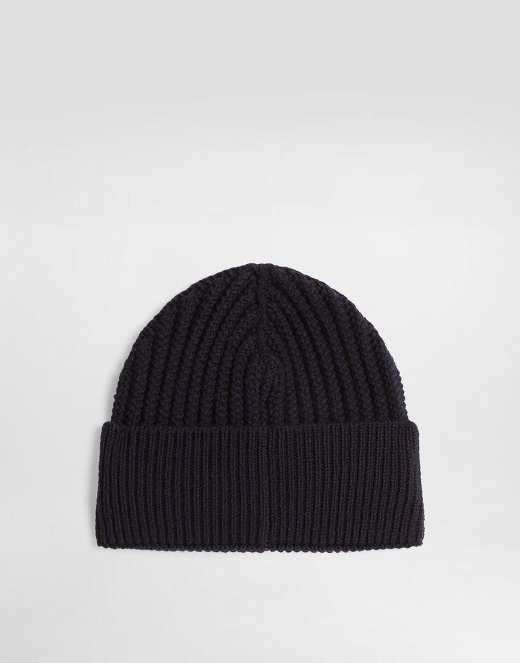 Dolce & Gabbana Rib-knit hat Blue GX55KZJDVLS