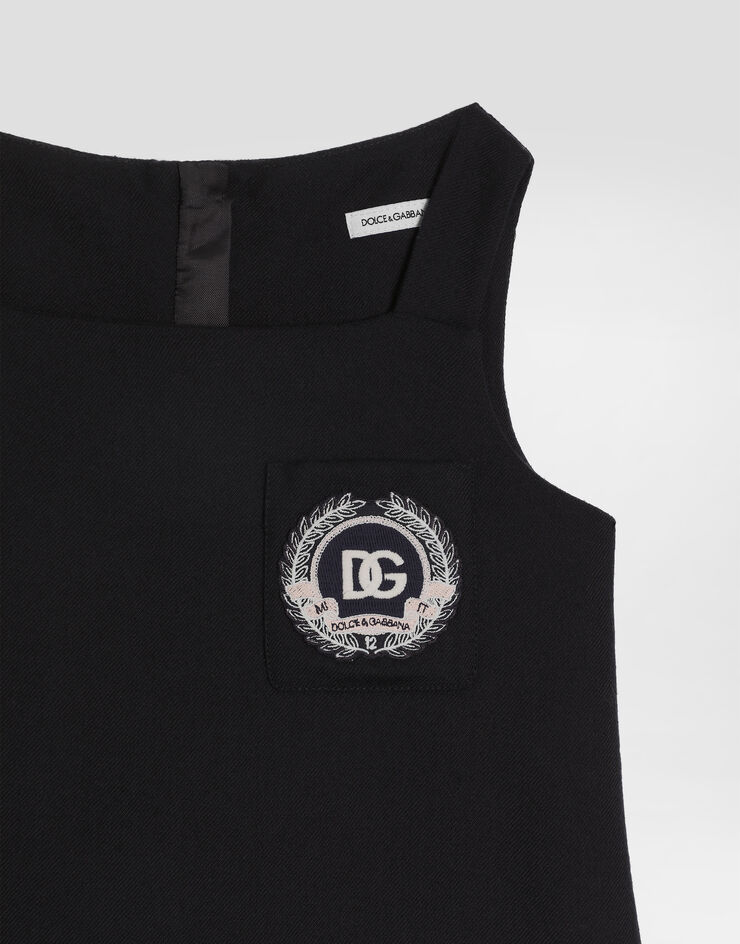 Dolce & Gabbana Wool canvas dress Blue L54DH0FU28G
