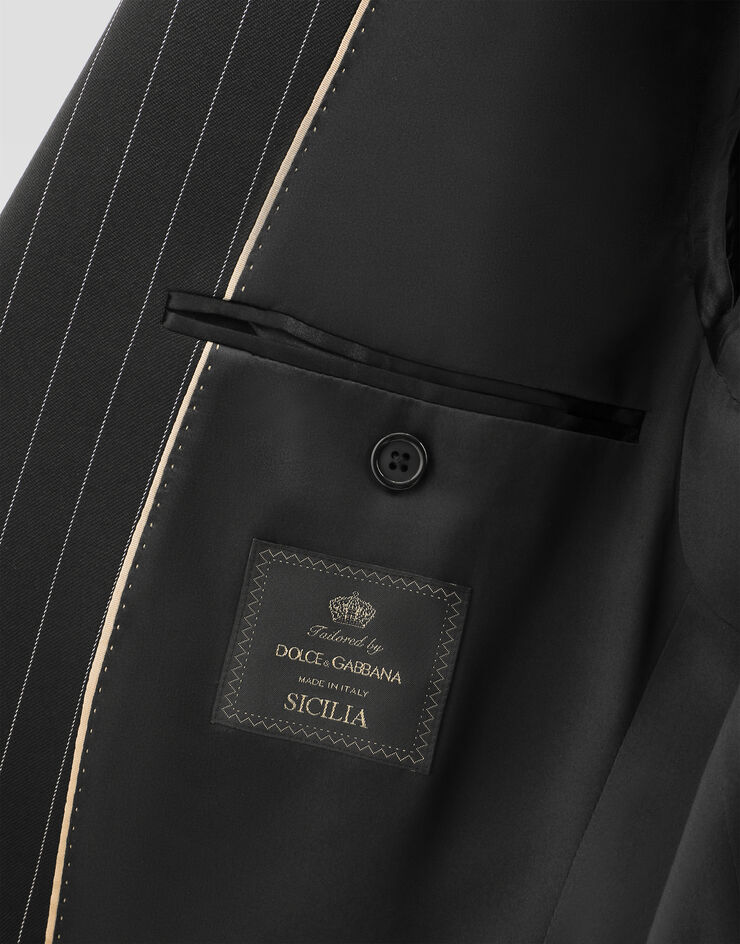 Dolce & Gabbana Single-breasted pinstripe stretch wool Sicily-fit suit Multicolor GKLOMTGK298