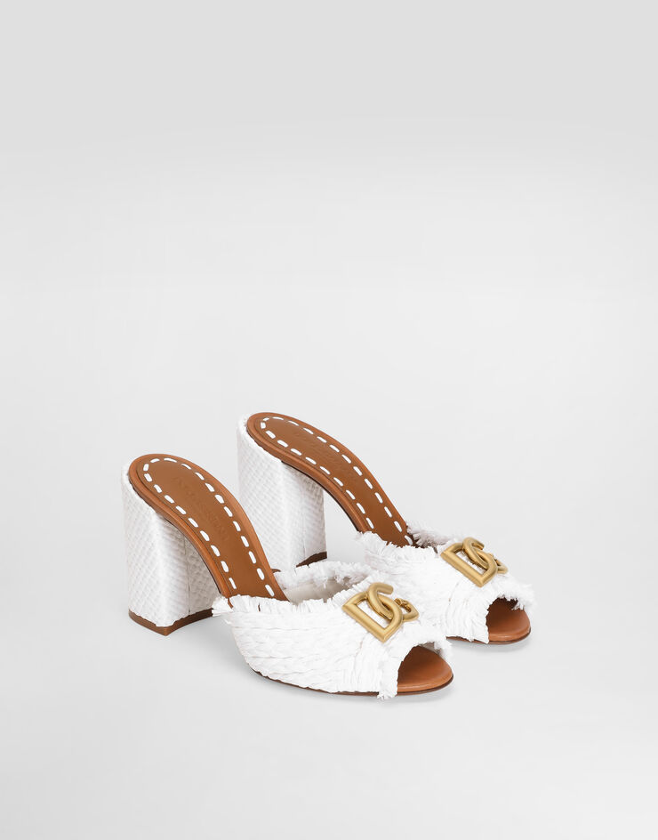 Dolce & Gabbana Raffia mules Multicolor CR2036AN217
