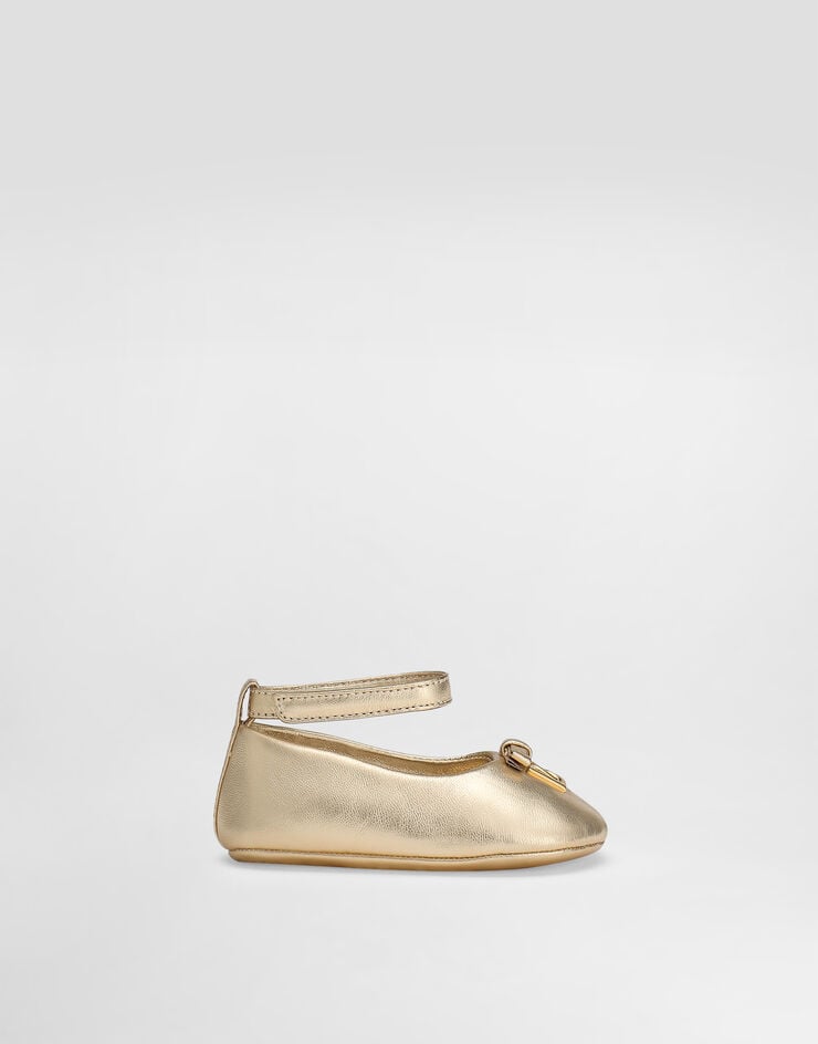 Dolce&Gabbana Ballerina aus Metallic-Nappaleder Gold DK0065AJ133