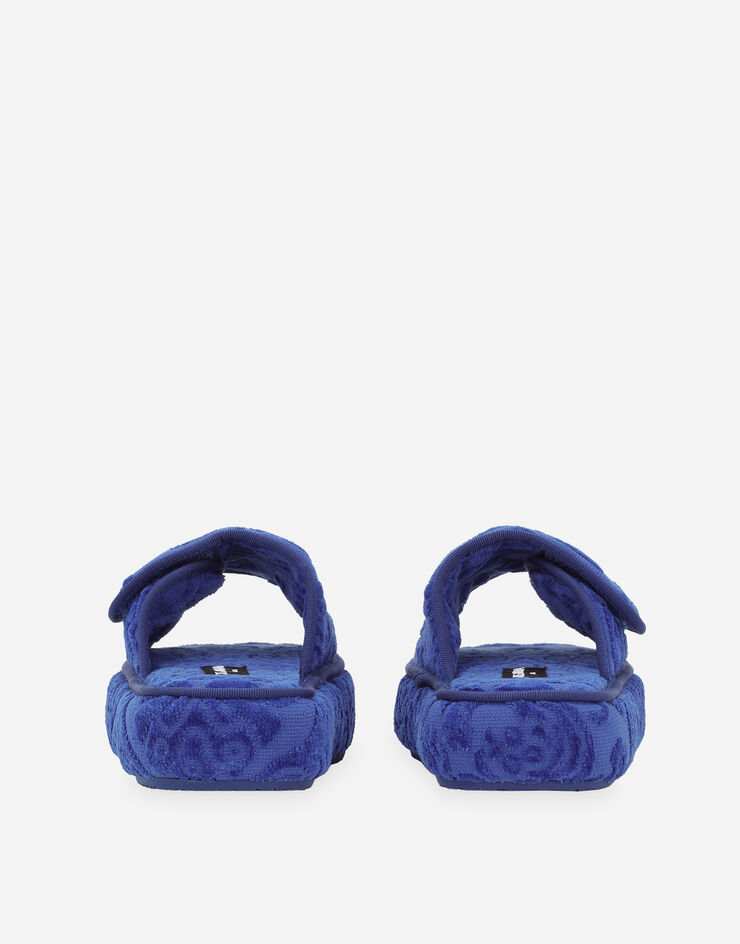 Dolce & Gabbana Terry Cotton Plateau Slippers Multicolor TCF011TCAGM