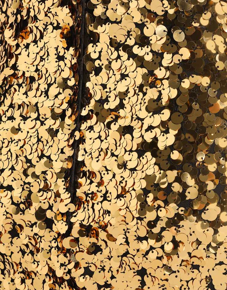 Dolce & Gabbana Sequin skirt Dolce & Gabbana Sequin skirt Gold F4DFQTILME2