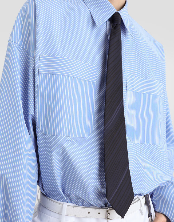 Dolce & Gabbana Striped-print twill tie  GT147EG0TKB