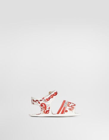 Dolce & Gabbana Majolica-print lambskin sandals Multicolor DK0157AV210