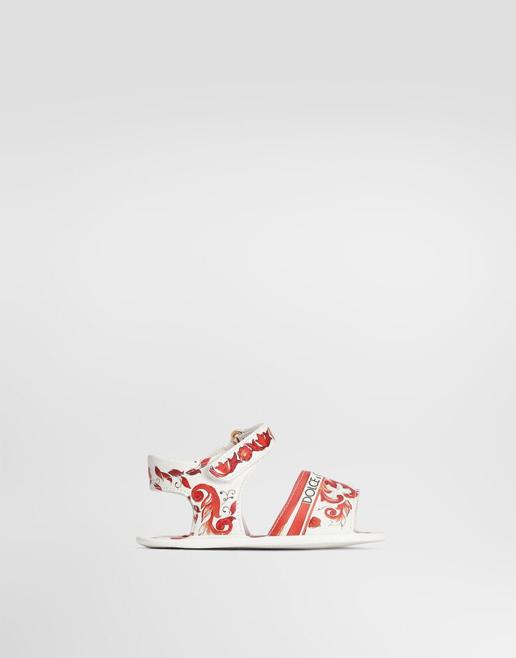 Dolce & Gabbana Majolica-print lambskin sandals Multicolor DK0157AV210