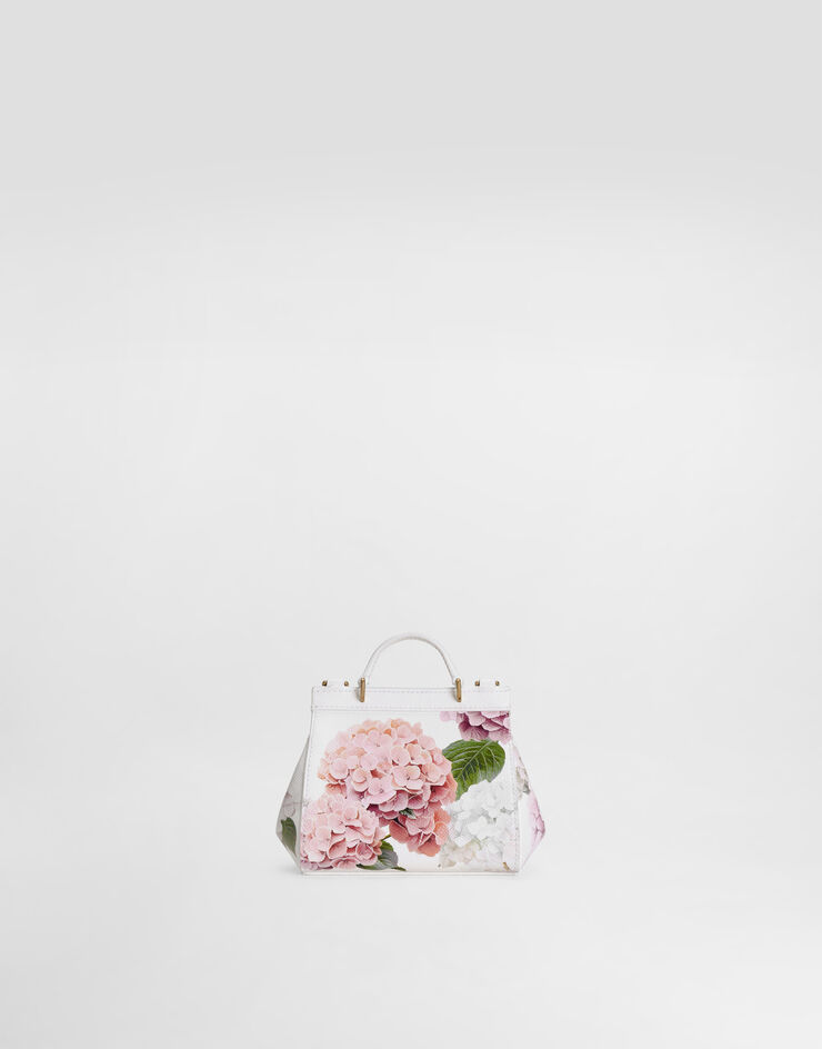 Dolce & Gabbana Hydrangeas-print dauphine calfskin sicily handbag Multicolor EB0003AX811