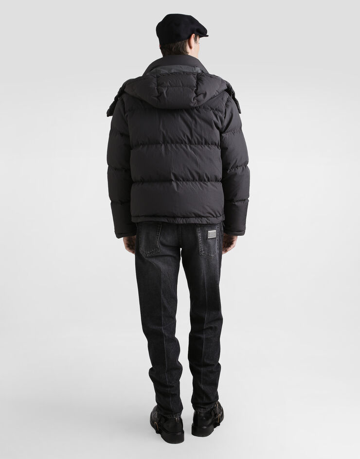 Dolce & Gabbana Padded and quilted jacket Grey G9BRFTFUS28