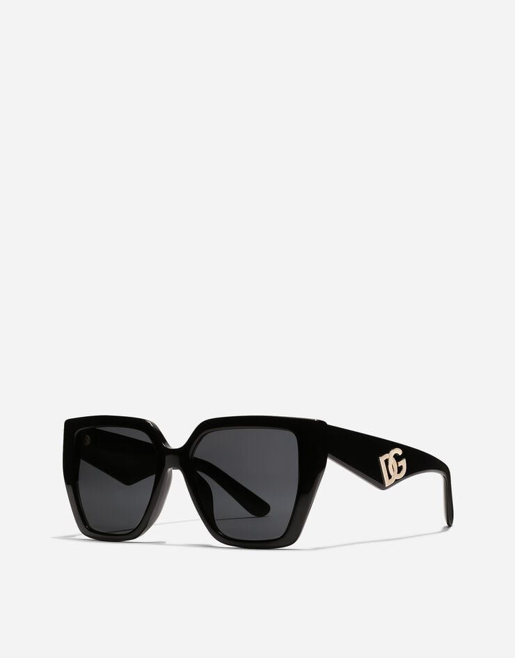 Dolce & Gabbana DG Crossed Sunglasses Black VG443FVP187