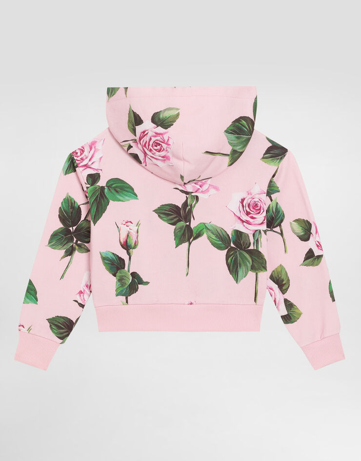 Dolce & Gabbana Sudadera con capucha y estampado de rosas Imprima L5JWBNHS7P0