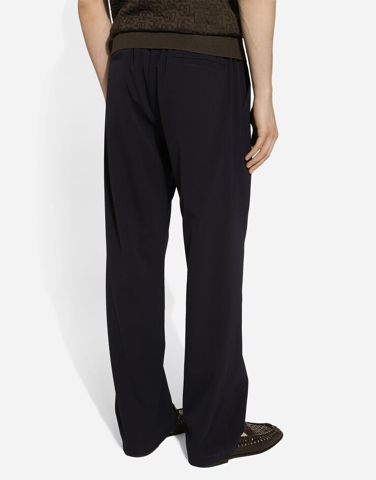 Dolce & Gabbana Jogginghose aus Twill Blau GP03ATFUBBQ