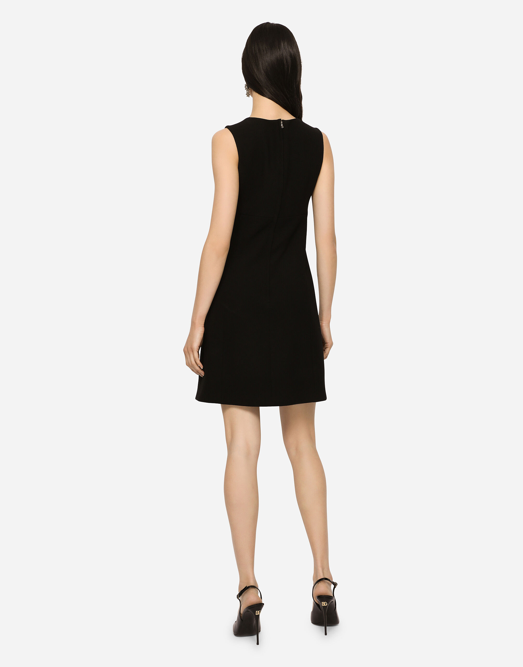 ブラックのウィメンズ Short woolen dress | Dolce&Gabbana®