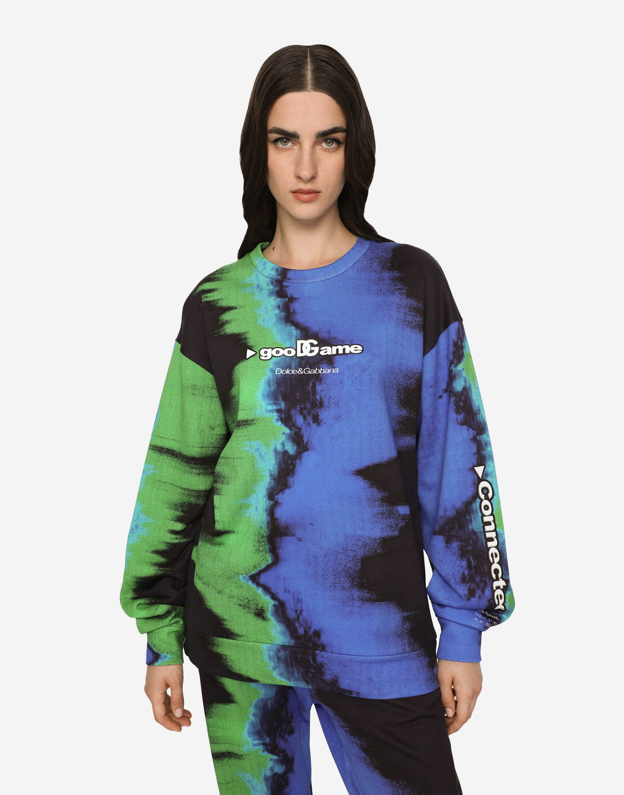 【Dolce & Gabbana】スウェットシャツ GooD Gameプリント Multi-colored jersey sweatshirt with GooDGame print in