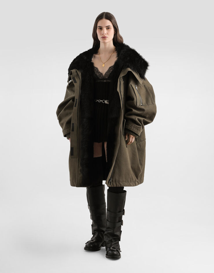 Dolce & Gabbana Wool and cashmere miniskirt Black FXO30TJBME2