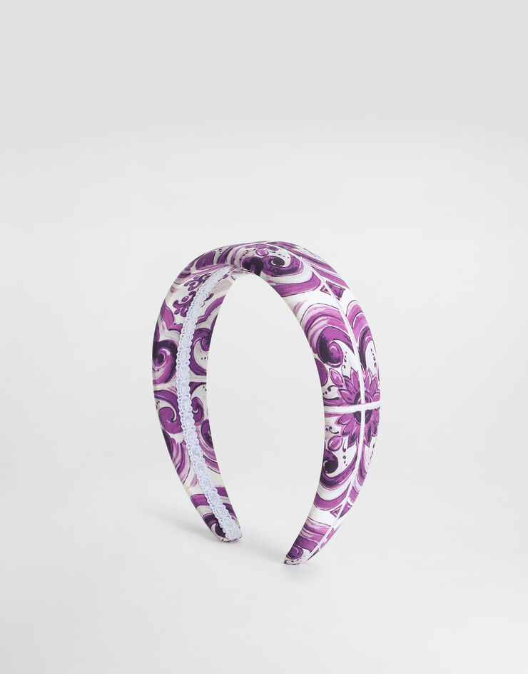 Dolce & Gabbana Majolica-print headband Multicolor LB3L54HH5EO