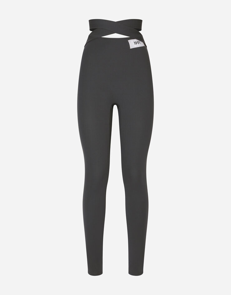 Dolce & Gabbana KIM DOLCE&GABBANA Viscose pants with crossover strap on the waist Multicolor FTCTUTFUGPO