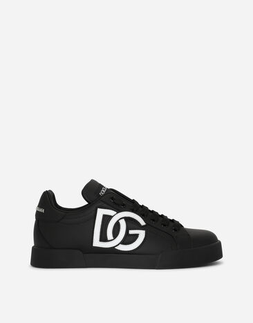 Dolce & Gabbana Sneaker Portofino aus Kalbsleder mit DG-Logo Mehrfarbig CK1545AC330