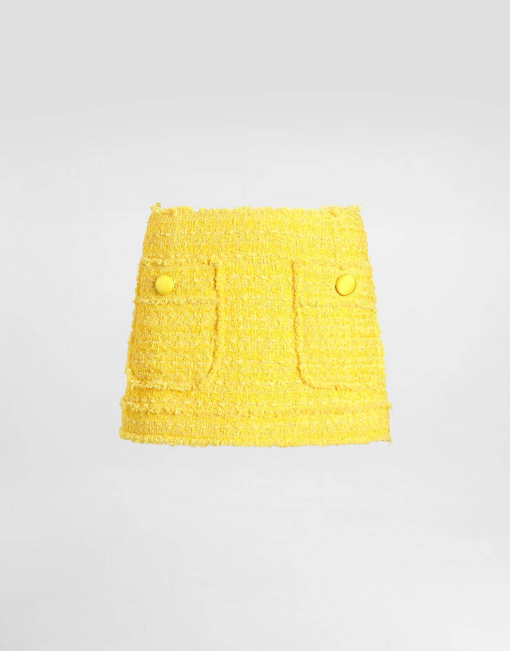 Dolce & Gabbana Rachel tweed miniskirt Dolce & Gabbana Rachel tweed miniskirt Yellow F4DEDTHJMRM