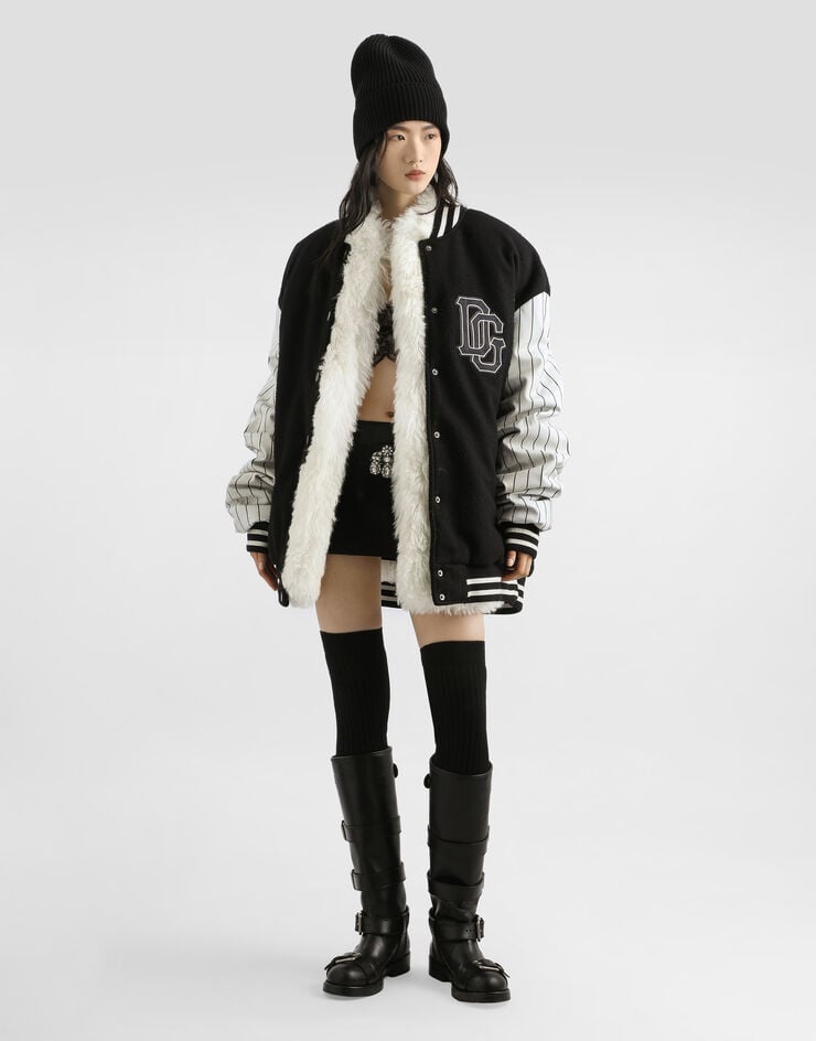 Dolce & Gabbana تنورة دوقية Black F4DA2ZFUM3R