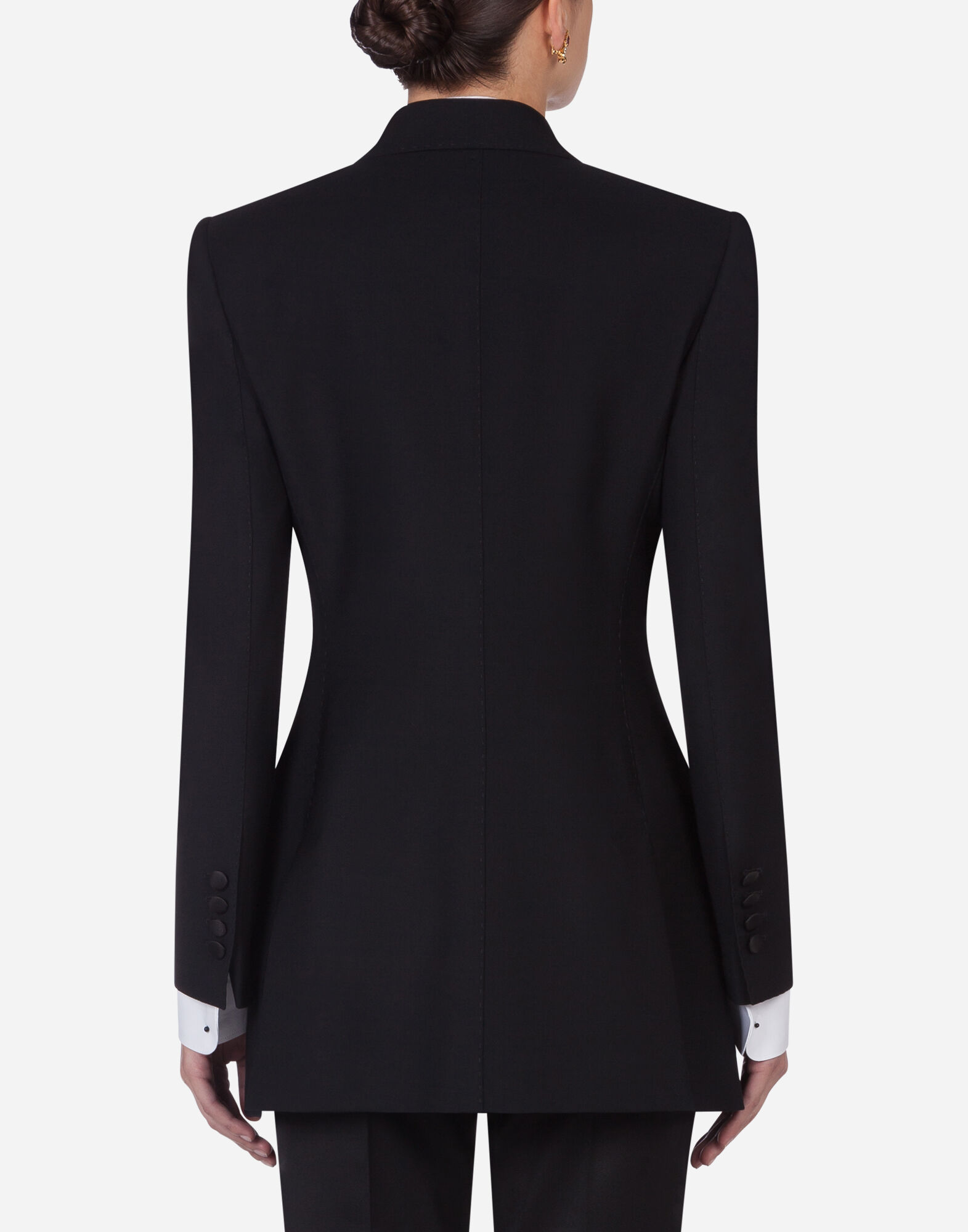 Gabardine double-breasted jacket