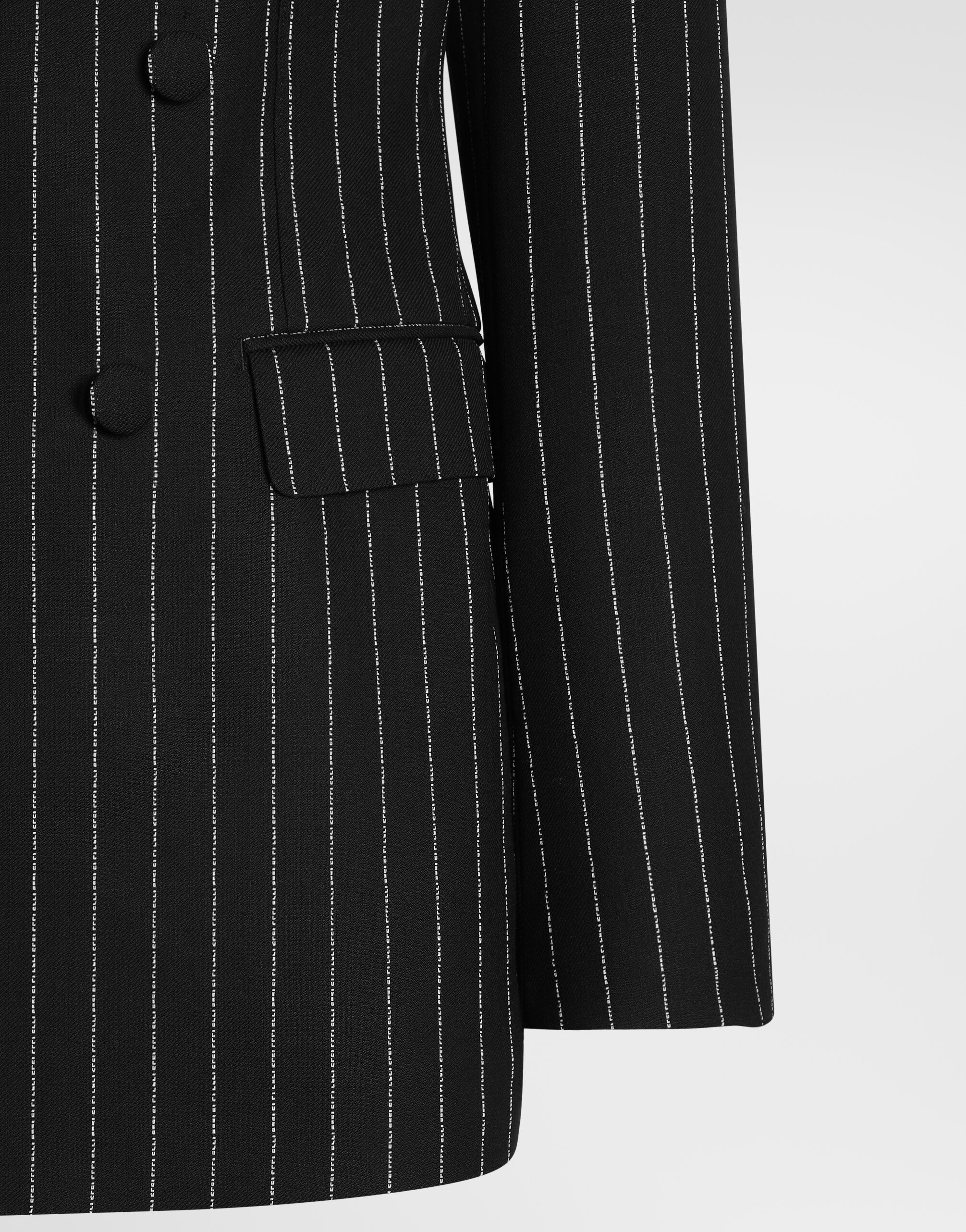 Double-breasted pinstripe jacket - thumbnail 5