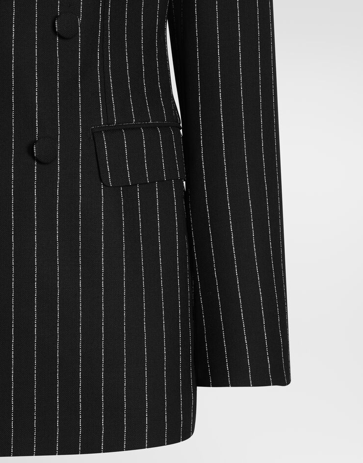 Dolce & Gabbana Double-breasted pinstripe jacket Dolce & Gabbana Double-breasted pinstripe jacket Multicolor G2VR4TGK570
