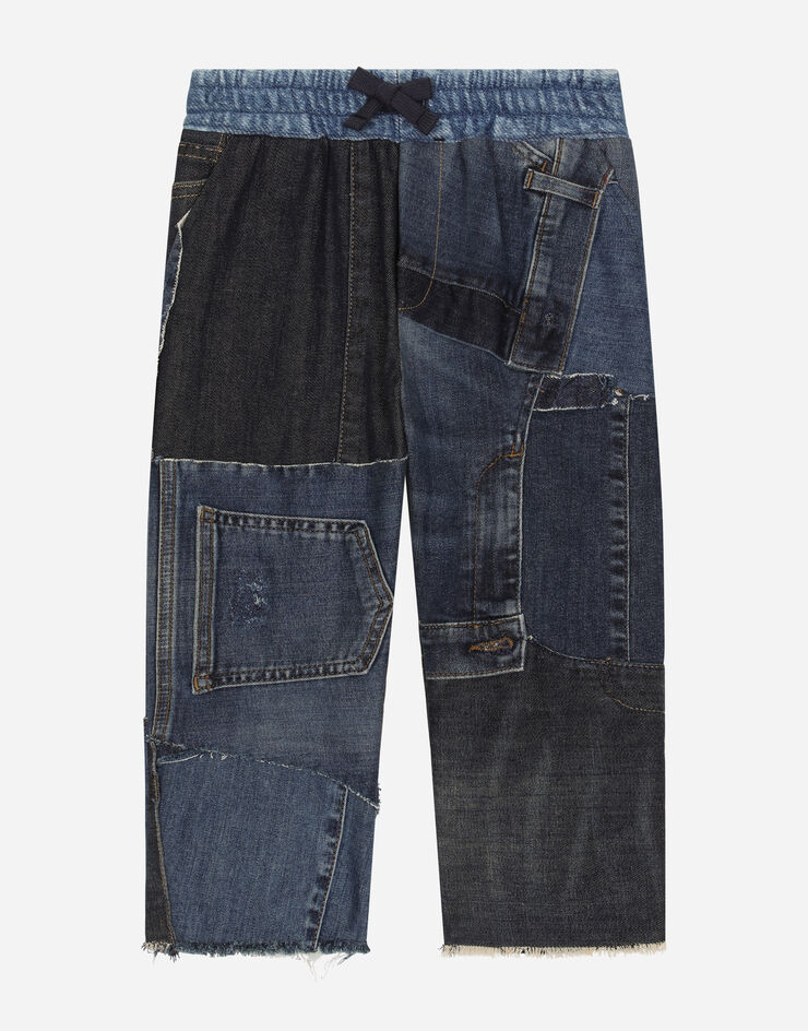 DOLCE&GABBANA パッチワークデニム 38（ドルチェ&ガッバーナ ドルガバ 