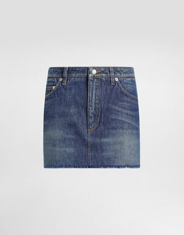 Dolce & Gabbana Denim miniskirt Multicolor F9S20DG8ML9