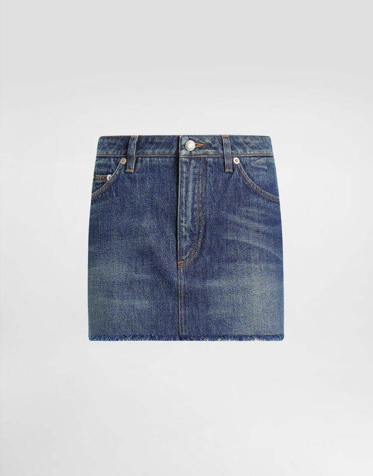 Dolce & Gabbana Minifalda de denim  Multicolor F4C2TDG8MR2