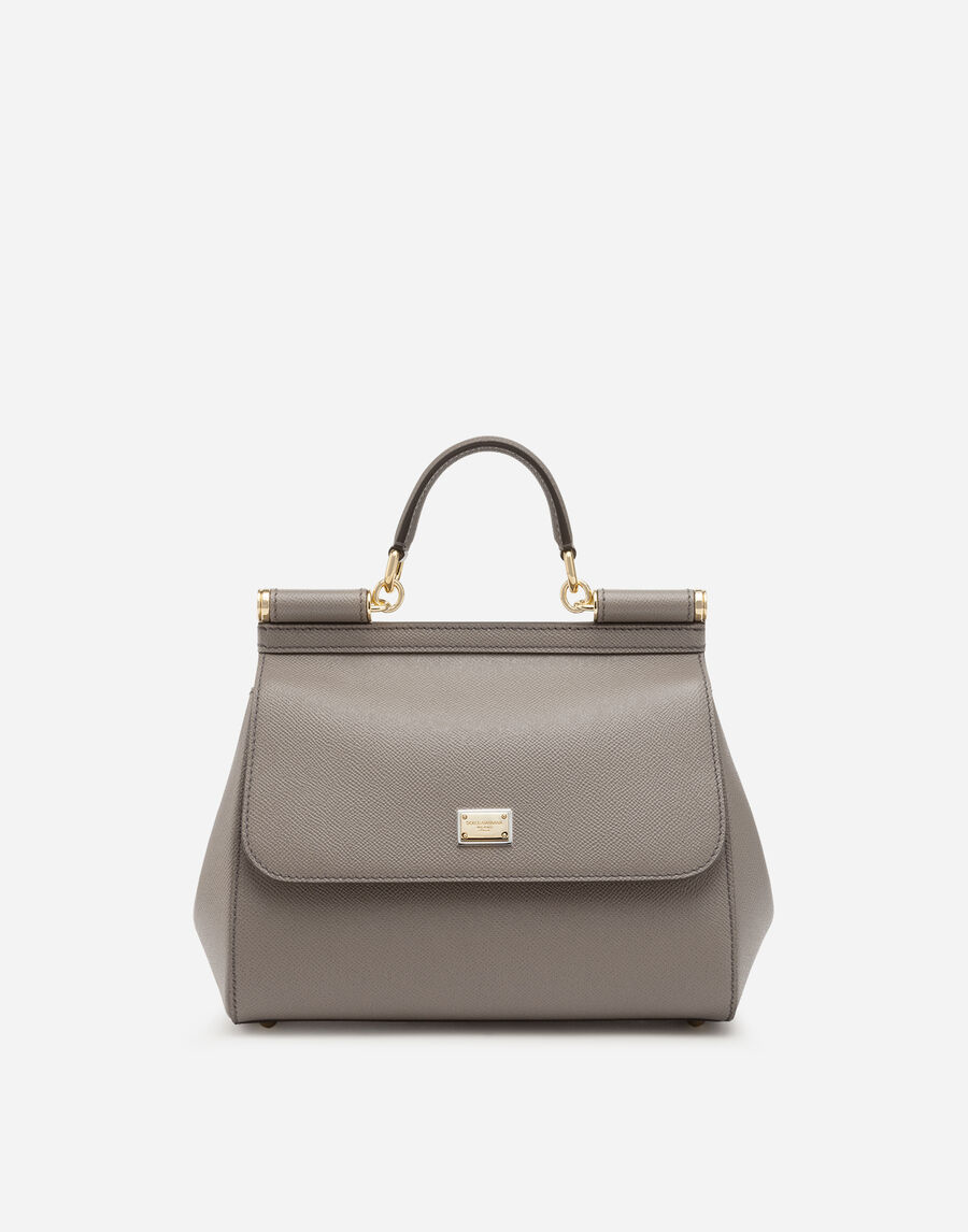 Large Sicily handbag in dauphine calfskin