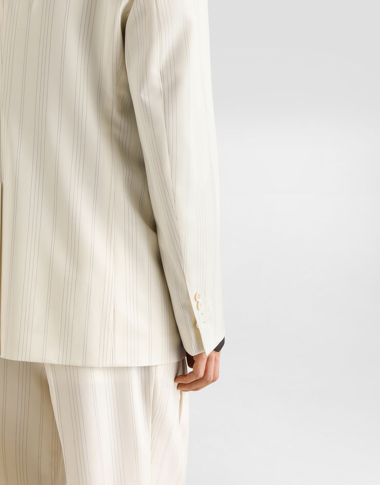 Dolce & Gabbana Sinatra single-breasted pinstripe wool jacket  G2WQ5TFRZAR